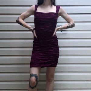 Free People Fuchsia Floral Bodycon Dress